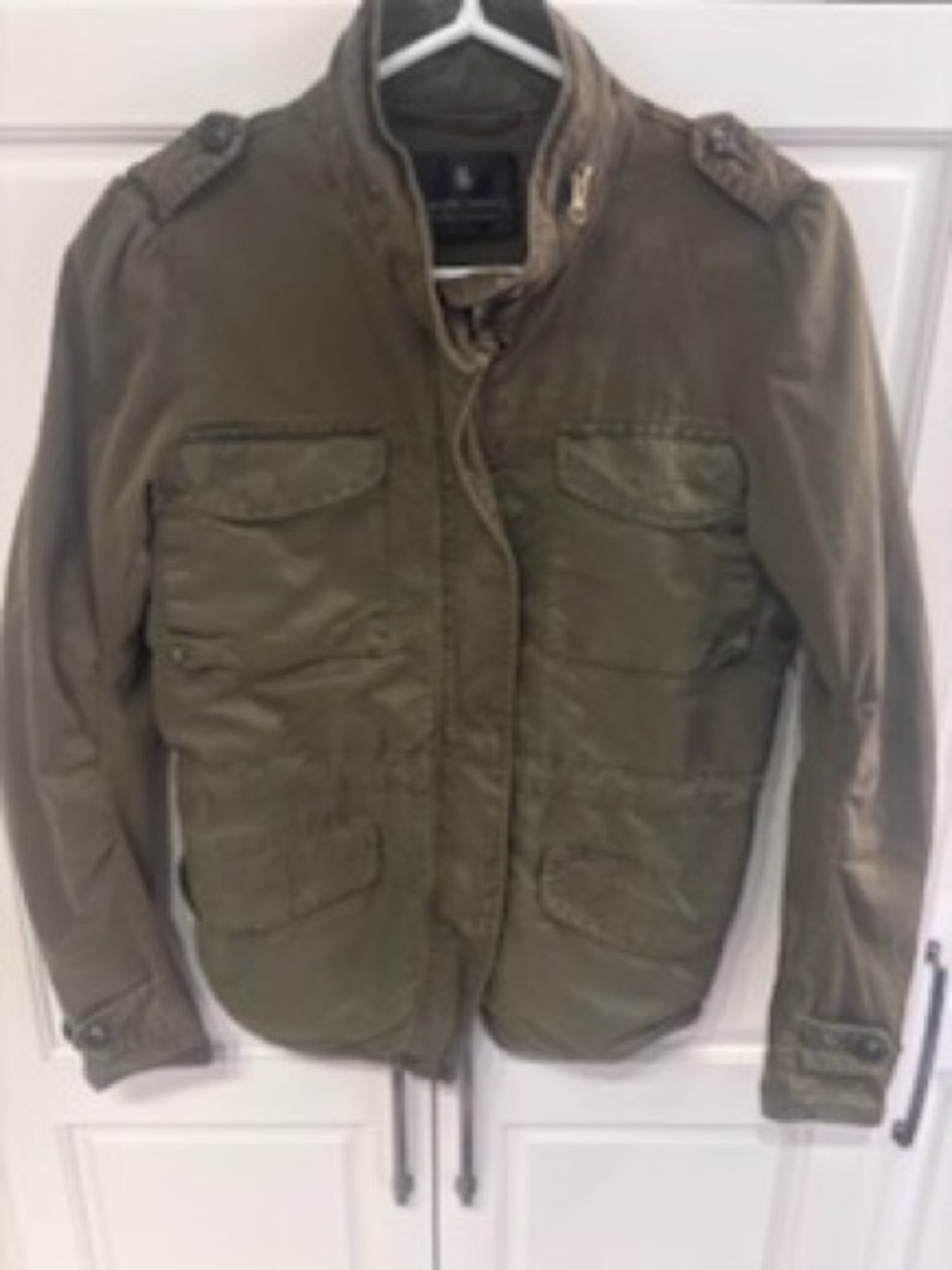 Women’s maison scotch Military-Style Olive Field Jacket